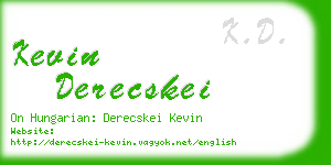 kevin derecskei business card